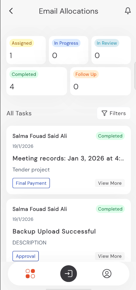 Allocations Dashboard